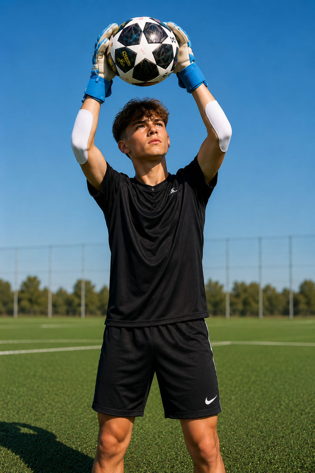 Sporttejp för fotboll på konstgräs